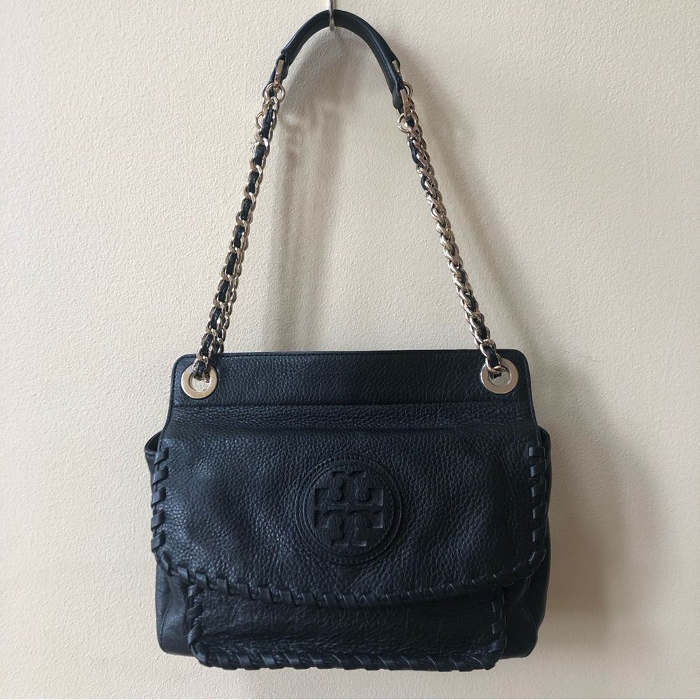 Tory Burch Leather Marion Bag - Picture 2 of 15